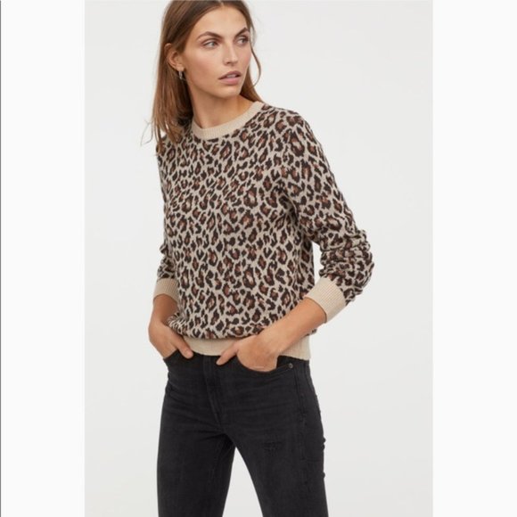 H&M Sweaters - H&M Cheetah Print Sweater